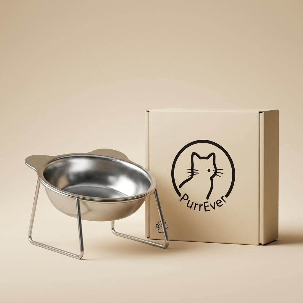 PurrEver - ErgoDine Elevated Bowl